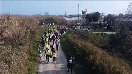 Guanti, buste, pinze e pale: cos? i volontari ripuliscono l'area del fiume Tordino