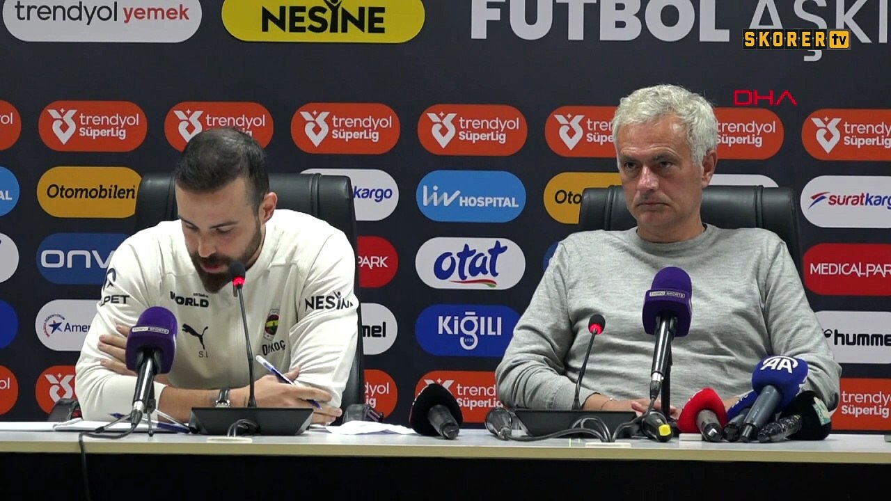 Fenerbahçe'de Jose Mourinho'dan Samsunspor maçı sonrası hakemlere sert çıkış!