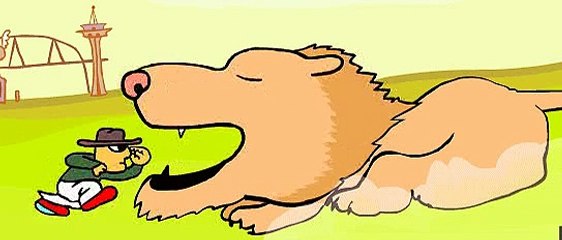 Inside the Lion^s Mouth Looking Out (mpg)_Lion eats Man