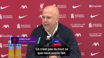 Liverpool - Slot : “Dans un monde idéal, nous les aurions complètement surclassés”