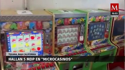 Decomisan 5 mdp en 'Microcasinos' en Baja California, Tijuana