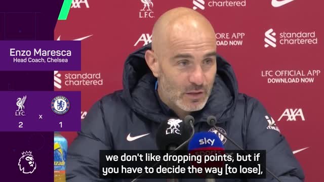 Maresca happy with Chelsea's performance despite defeat at Liverpool