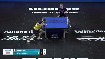 Le replay de la demi-finale d'Alexis Lebrun - Tennis de table - Championnats d'Europe