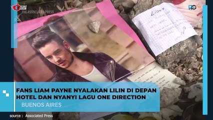 Fans Liam Payne Nyalakan Lilin di Depan Hotel di Argentina