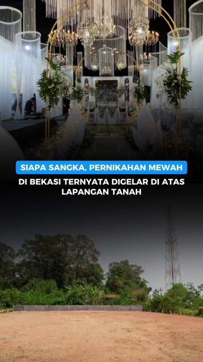 Siapa Sangka, Pernikahan Mewah di Bekasi Ternyata Digelar di Atas Lapangan Tanah