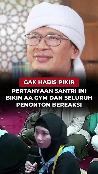 Gak Habis Pikir, Pertanyaan Santri Ini Bikin Aa Gym Dan Seluruh Penonton Bereaksi