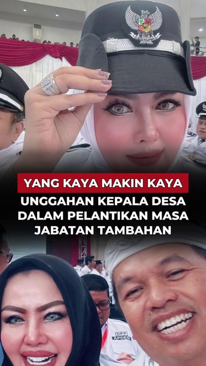 Yang Kaya Makin Kaya, Unggahan Kepala Desa Dalam Pelantikan masa Jabatan Tambahan, Jadi Sorotan