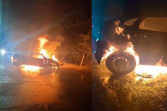 Lucknow Car Fire: लखनऊ में चलती कार बनी आग का गोला, घायल भाई पहुंचे अस्पताल