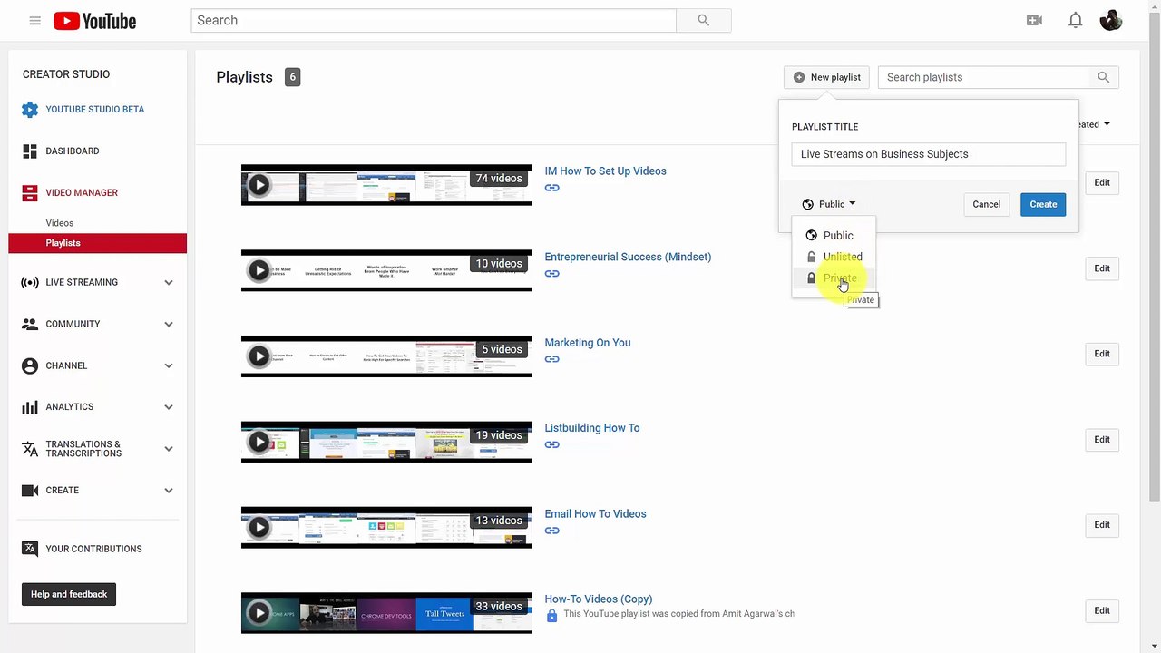 15 - Setting Up Playlists - Captivate With YouTube Live Advanced Edition