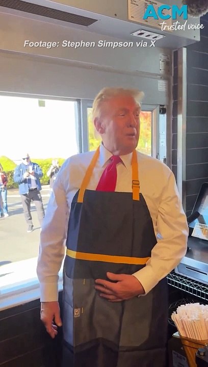 Donald Trump works shift at McDonald’s in Philadelphia