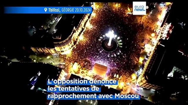 Des milliers de Géorgiens participent à une marche en faveur de l'UE à Tbilissi avant les élections de samedi prochain