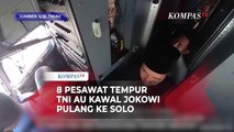 Penampakan 8 Pesawat Tempur TNI AU Kawal Jokowi Pulang ke Solo