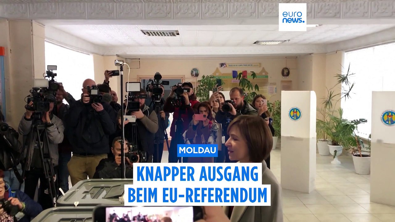 Hauchdünne Mehrheit bei EU-Referendum in Moldau