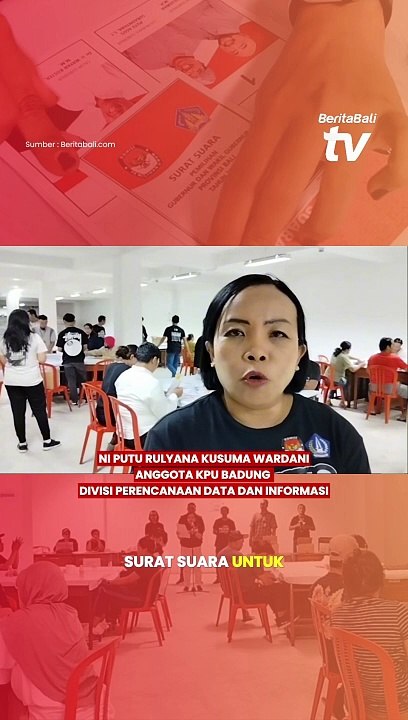 KPU Badung Mulai Lipat Surat Suara