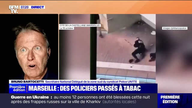 Policiers agressés à Marseille: Psychologiquement, ils sont très touchés , déclare Bruno Bartocetti du syndicat de police UN1TÉ