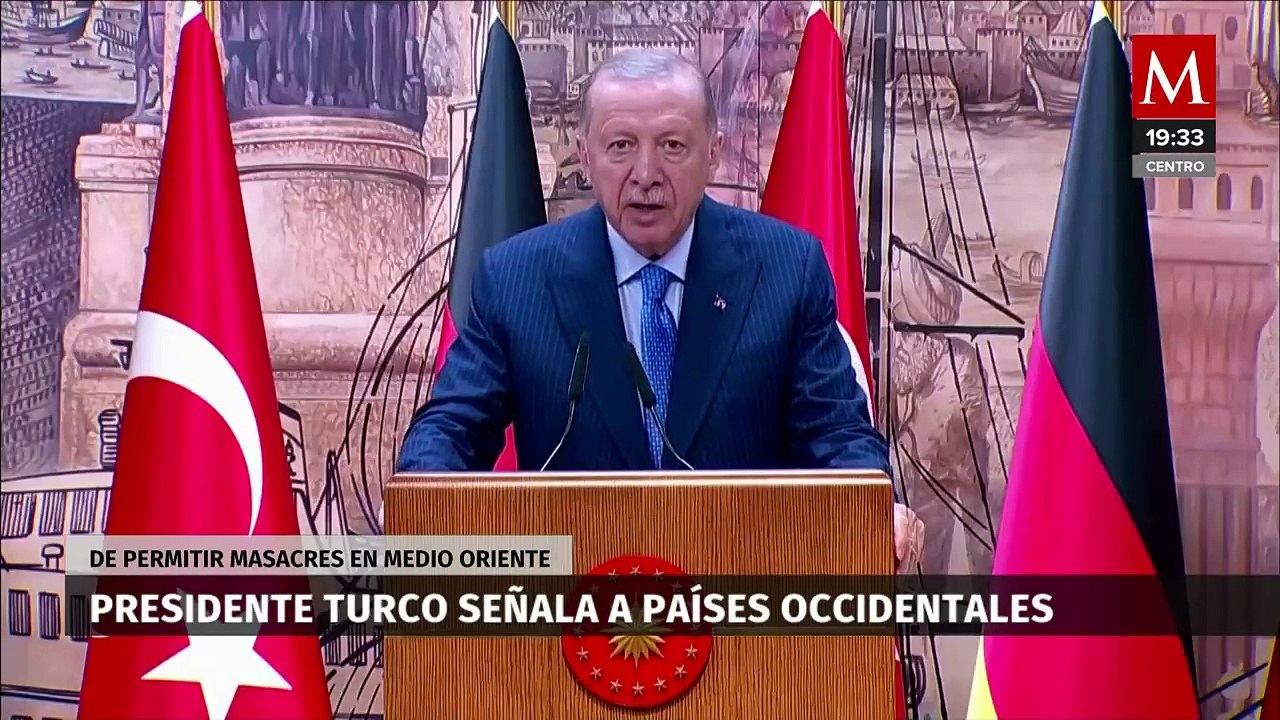 Presidente turco señala a países occidentales por las masacres de Israel