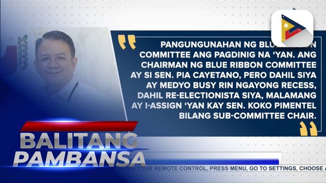 Senate Blue Ribbon Committee, pangungunahan ang imbestigasyon sa ‘drug war’ ng nakaraang administrasyon