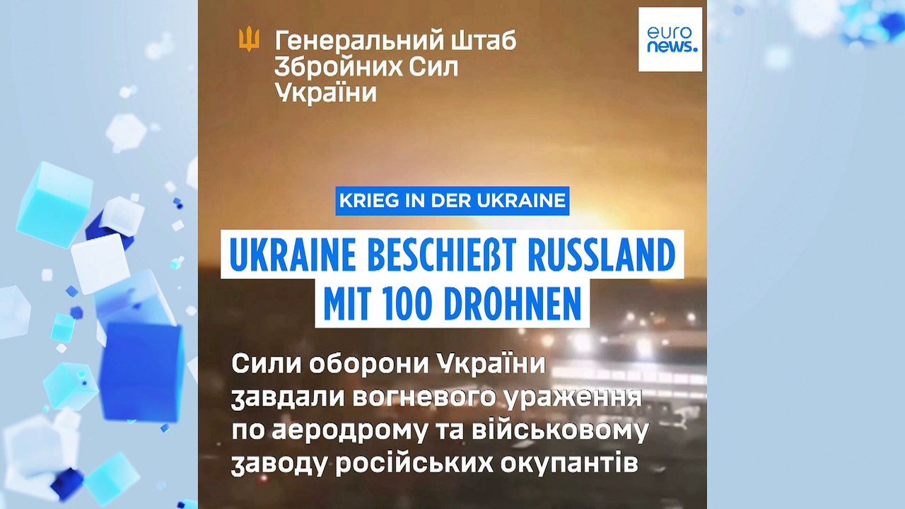 Ukraine wehrt sich: Russland mit 100 Drohnen beschossen