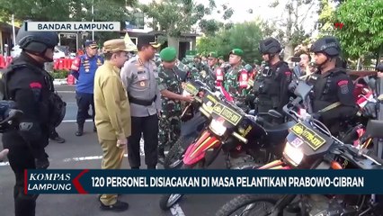 120 Personel Disiagakan di Masa Pelantikan Prabowo-Gibran