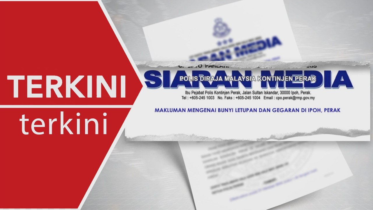 [TERKINI] Bunyi letupan dan gegaran di Ipoh, tiada aktiviti letupan bom
