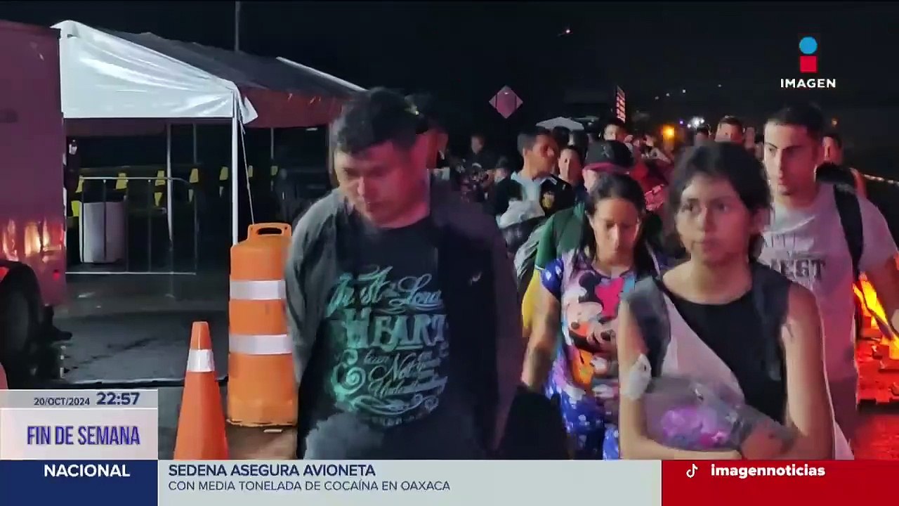 Migrantes salen de Tapachula, Chiapas, en caravana