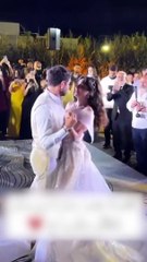 لقطات من حفل زفاف سارة أبي كنعان ووسام فارس