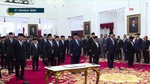 [FULL] Detik-Detik Presiden Prabowo Subianto Lantik Menteri Kabinet Merah Putih di Istana Negara