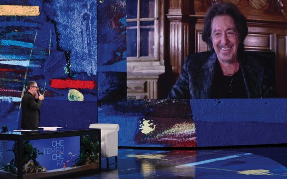 Al Pacino a Che tempo che fa”: Quella pacca di Marlon Brando, mentre giravamo Il padrino