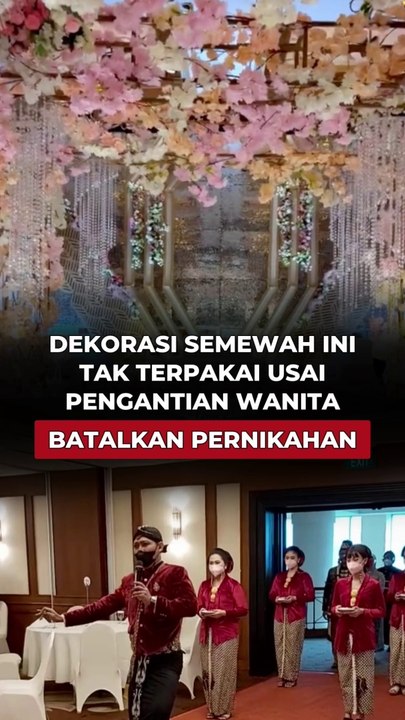 Dekorasi Semewah Ini Tak Terpakai Usai Pengantin Wanita Batalkan Pernikahan