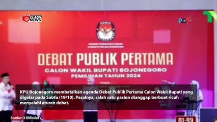 Memalukan, Debat Pilbup Bojonegoro Dibatalkan gegara Paslon Langgar Aturan -1