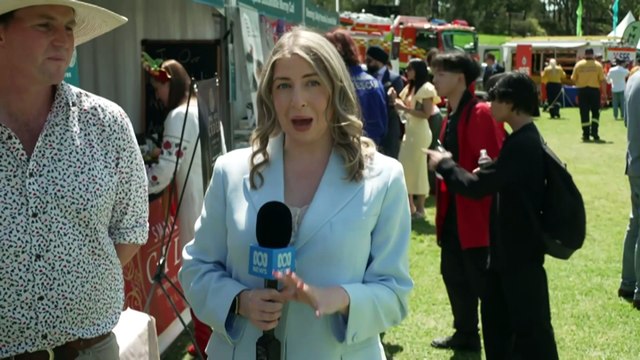 The royals ended their tour of Sydney today with a barbecue in Parramatta Park, where eager fans managed to meet and greet the new King and Queen