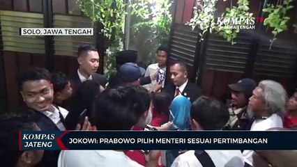 Jokowi: Prabowo Pilih Menteri Sesuai Pertimbangan