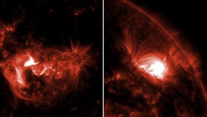 Erupciones solares captadas por la NASA