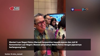 Menlu Retno Pamitan Penuh Tangis Haru