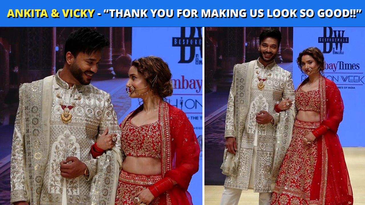 Ankita Lokhande And Vicky Jain Bring ROYAL Wedding Charm To The Ramp At Bombay Times Fashion Show