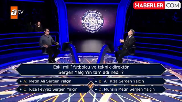 Bildi ama cevap vermedi, Milyoner'e damga vuran Sergen Yalçın sorusu