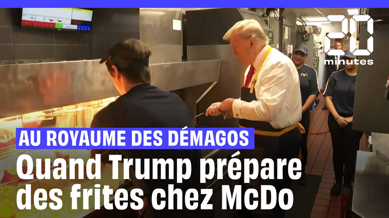Election américaine 2024 : Mais que fait Donald Trump devant la friteuse de chez McDo ?