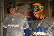 Celebrations spill into the locker room after Dodgers eliminate Mets to reach the World Series