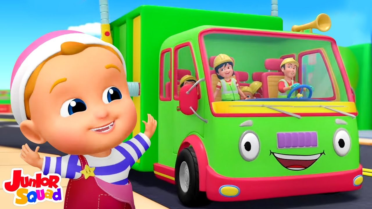 Roues Sur Le Camion Poubelle + Comptines Amusantes pour les Enfants
