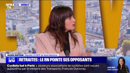 Proposition du RN d'abroger la réforme des retraites: "Je n'ai pas dit que j'allais voter contre", affirme Alma Dufour (LFI-NFP)