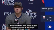 Ohtani delighted to 'have finally arrived' at the World Series