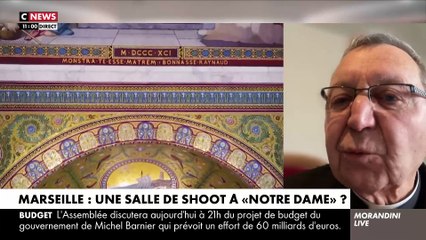 Le père Michel Viot réagit dans "Morandini Live" à l’ouverture d’une salle de shoot dans la basilique Notre-Dame de la Garde à Marseille: "C’est une provocation anti catholiques" - Regardez