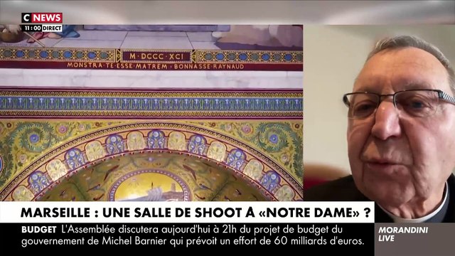 Le père Michel Viot réagit dans Morandini Live à l’ouverture d’une salle de shoot dans la basilique Notre-Dame de la Garde à Marseille: C’est une provocation anti catholiques - Regardez