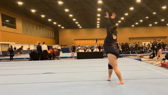 Meet the plus-sized GYMNAST who has competed in 40 national competitions