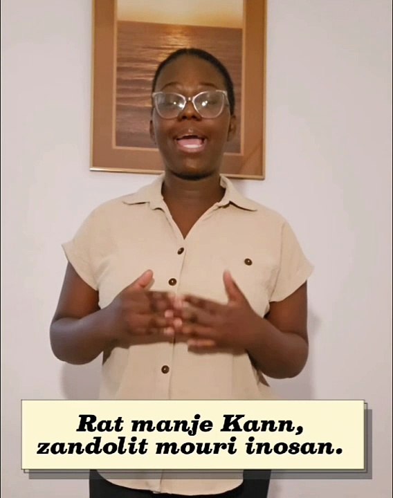 Rat manje kann, zandolit mouri inosan
