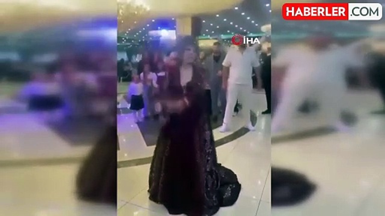 Düğünde Eğlenceli Anlar: Gelin Yere Düşerken, Damada Plaka ve Jant Takıldı