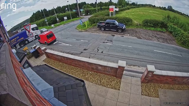 Cars flip in air and collide with lorries at dangerous junction