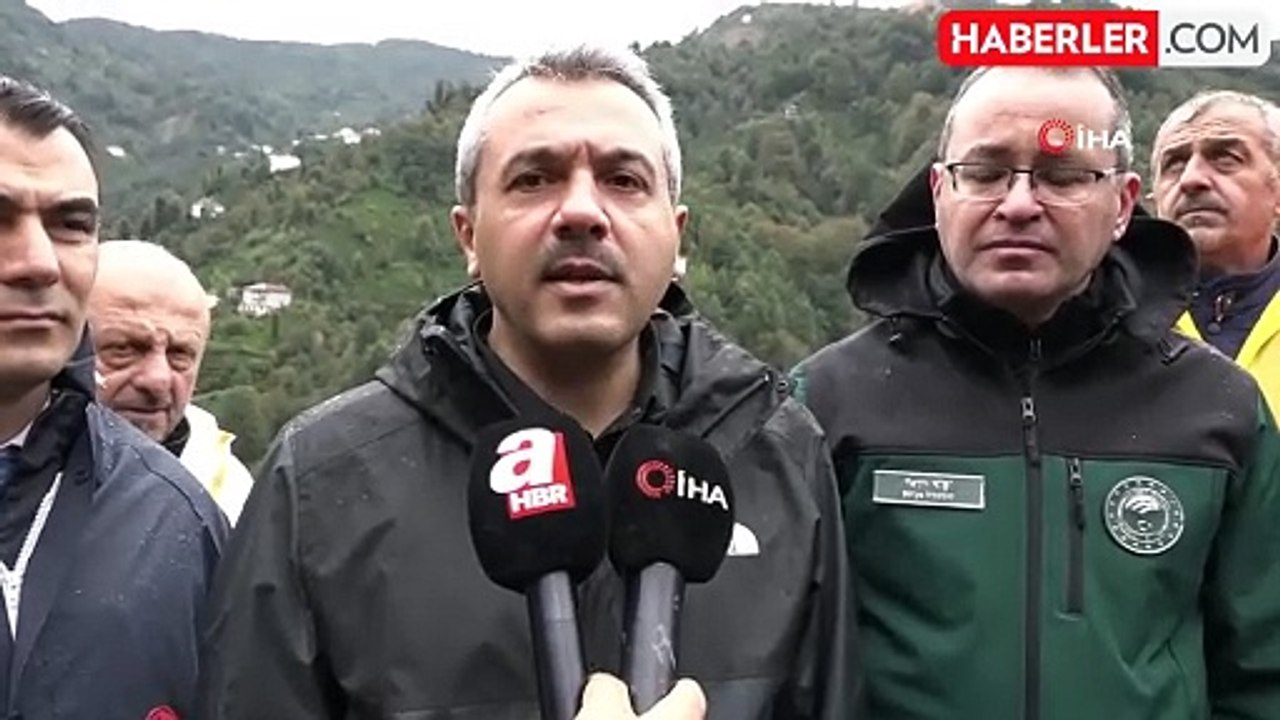 Rize Valisi Heyelan Riski Hakkında Uyardı