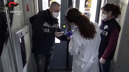 I tamponi di superficie raccolti sui mezzi in viaggio tra Pescara e Chieti