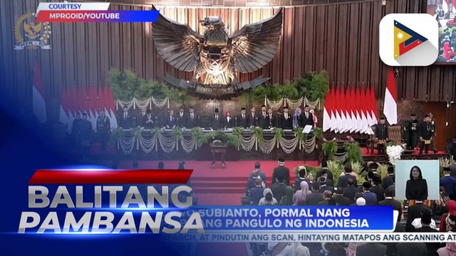 PBBM, nagbigay-pugay sa mga lider ng Indonesia sa inagurasyon ni Indonesian President Probowo Subianto
